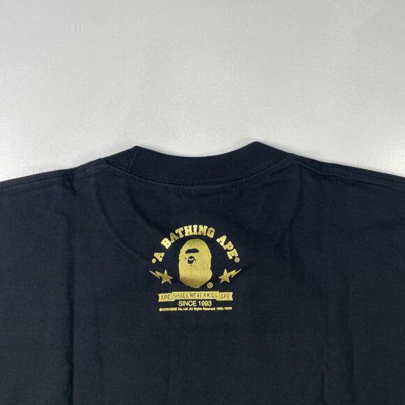 BAPE 2009 Gold Flames Tee Size L - Picture 9 of 10